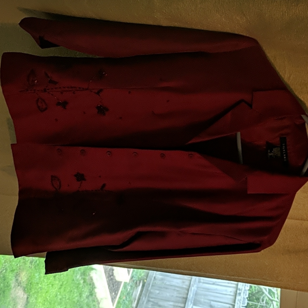 Silk button up shirt